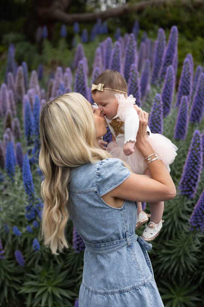 JoAnna kissing daughter on her nose